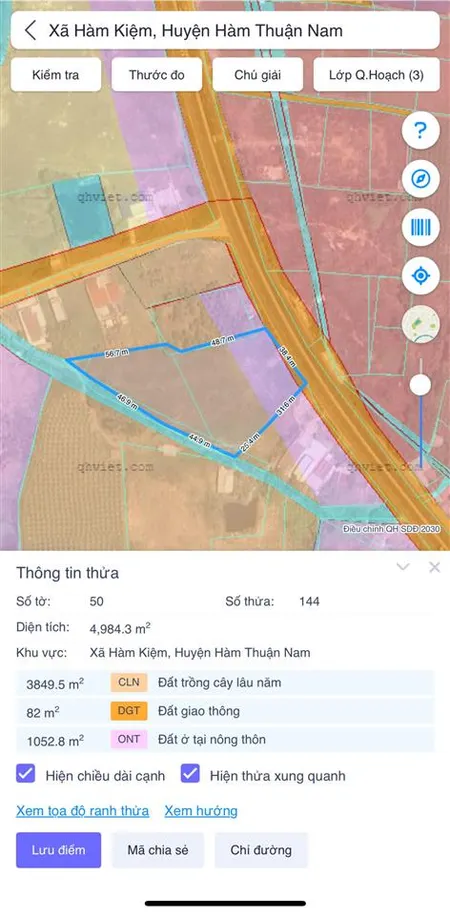 Bán đất nền 5000m2 tại xã hàm kiệm, 25 tỷ