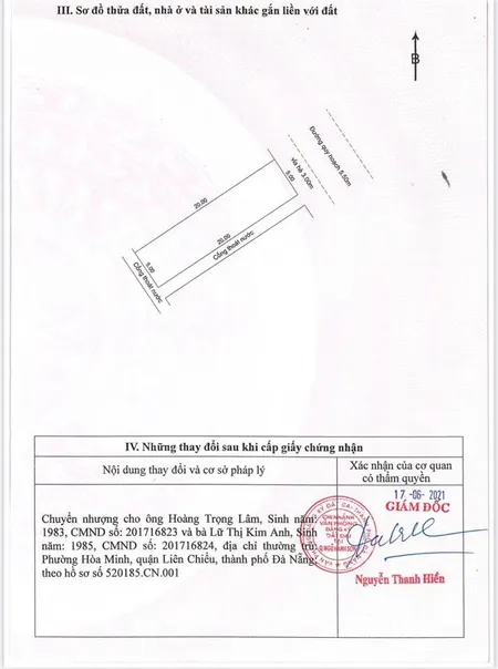 Bán lô kẹp cống ( tức kẹp đường luồng) rất thoáng mát cho khách xây nhà ở đường nguyễn thành thọ