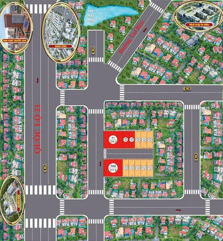 Bán đất đẹp ql21 hòa lạc, gần metro số 5, khu cnc hòa lạc, 100m2 trục chính kinh doanh
