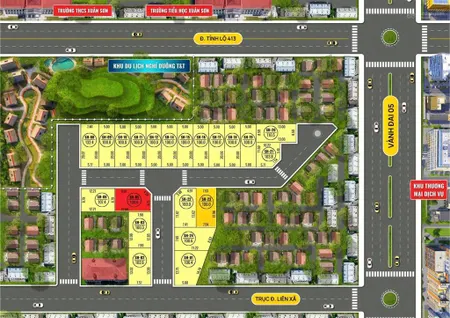 Chính chủ ra hàng 5 lô f0 đất ở đô thị hà nội, phường xuân khanh, sơn tây 100132,4m 1,85 tỷ sđcc