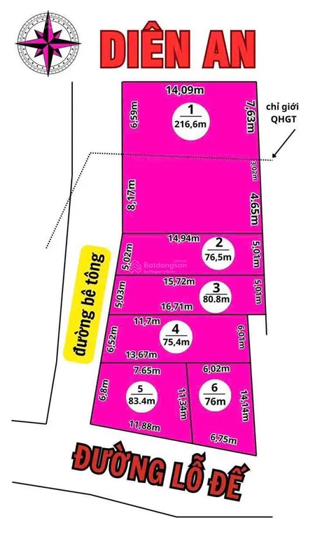 Da81 bán đất đường lỗ đế xã diên khánh (diên an cũ)
