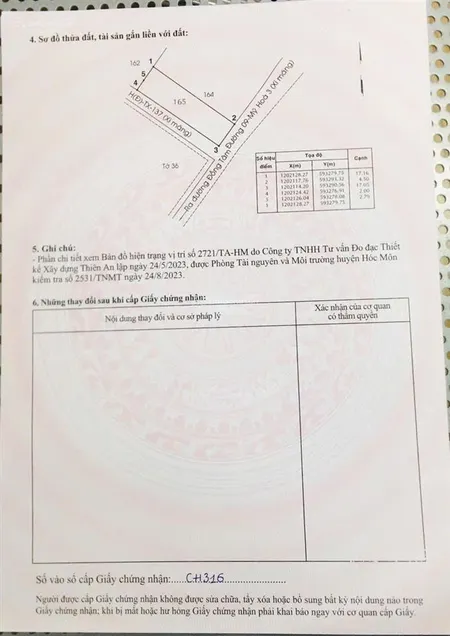 Bán lô đất 4,5 x 17 đường tân xuân trung chánh 2