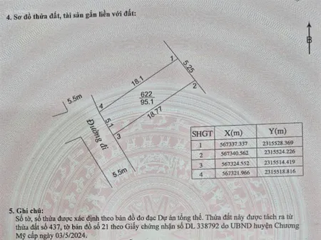 Chính chủ cần bán 95m2 đất tại kcn phú nghĩa đường ô tô tránh, hàng f0 giá đầu tư, cách ql6 có 300m