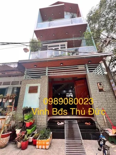 Nhà đẹp 4 tầng đặng văn bi, thủ đức, hẻm 1 sẹc oto, ngay chợ 5x13m, 3pn 3wc chỉ 7 tỷ