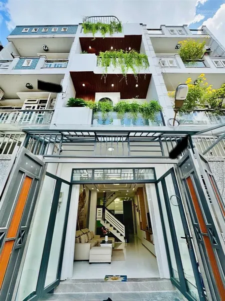Bán nhà hẻm ô tô 4m, phan huy ích p.12, gò vấp, 7.75tỷ, 59m2(4x15), 4tầng