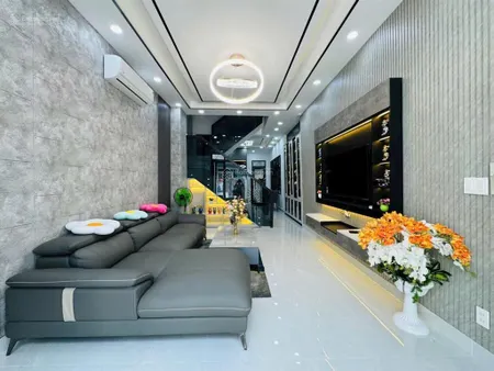 Bán nhà quận 7, đường huỳnh tấn phát, phường phú mỹ, 4m x 16m nhà 3 tầng st, full nt, giá 7,45 tỷ.