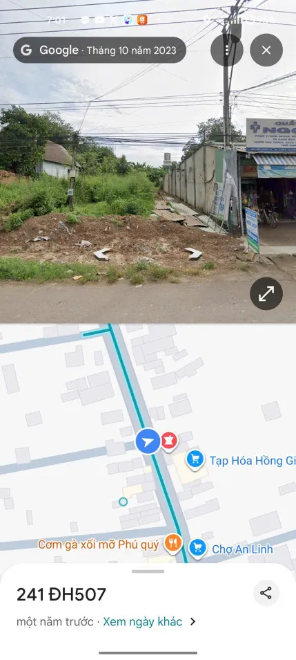 Bán gấp lô đất mặt tiền DH507 ngay kế bên chợ An Linh giá chỉ 580tr
