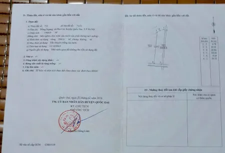 Bán đất 1966m² ngang 30,8m giá 895 triệu Xã Phú Cát