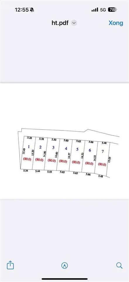 Bán đất tại xã hồng thái, 1 tỷ 520, 80 m2, mặt tiền 5,48m