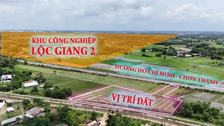 5.000 m2 đất thổ cư 2 mặt tiền đường hcm, vành đai 3, đối diện kcn lộc giang, đức hòa, long an