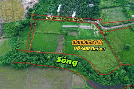 Đất thổ view sông kkt vân phong mặt tiền hơn 80m chỉ 2tr/m diện tích 5.619,8m2