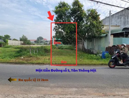 Cần vốn đáo hạn ngân hàng, gửi bán lô đất 160m2 vuông vức ngang 8m, mặt tiền đường số 5