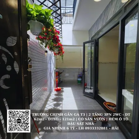 HXH TRƯỜNG CHINH 63m2 CẠNH GA T3, BẢY HIỀN. NHÀ MỚI VÀO Ở NGAY NHỈNH 6 TỶ CÒN TL
