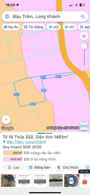 Cần bán gấp lô đất ở Bàu Trâm Long Khánh. Đất vườn, có nhà sẵn