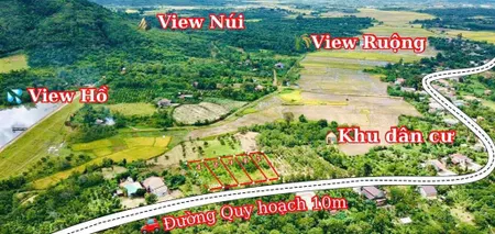 Dt 10x50m, thổ cư 60m2 đường siêu rộng, 2 xe tránh nhau thoải mái. quy hoạch 10m