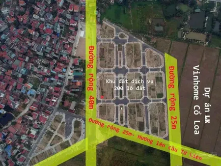Chủ gửi bán lô đất tái định cư x1 đông hội, xã đông anh. diện tích 80m2