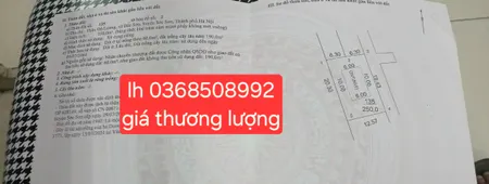 Bán đất 250m² ngang 19,43m giá 1.45 tỷ Xã Trung Giã