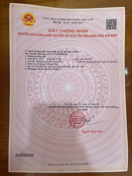 Bán đất 518m² ngang 5,7m giá 2.25 tỷ Phường Bình Minh