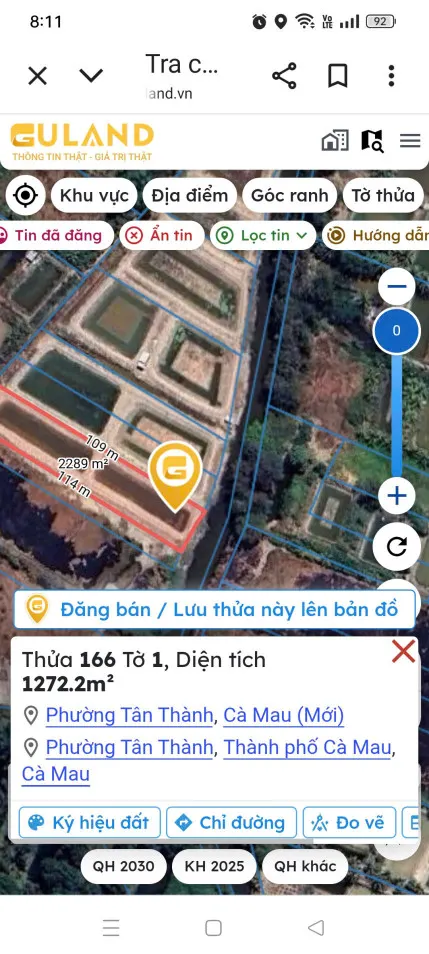 CHÍNH CHỦ CẦN BÁN ĐẤT PHƯỜNG TÂN THÀNH
