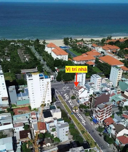Bán đất tặng nhà 5 tầng mặt tiền hồ xuân hương, vị trí cách võ nguyên giáp đúng 20m