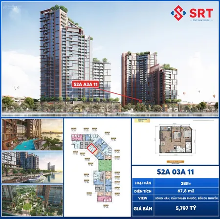 Bán nhanh căn hộ Sun Symphony Residence, giá cắt lỗ rẻ nhất thị trường, đầu tư lời ngay