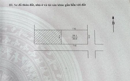 Chính chủ bán đất phân lô, 2 mặt tiền ở đầm đào, vĩnh hưng. dt 30m2