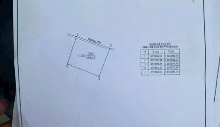 Bán đất 1092m² giá 320 triệu Xã Hàm Liêm