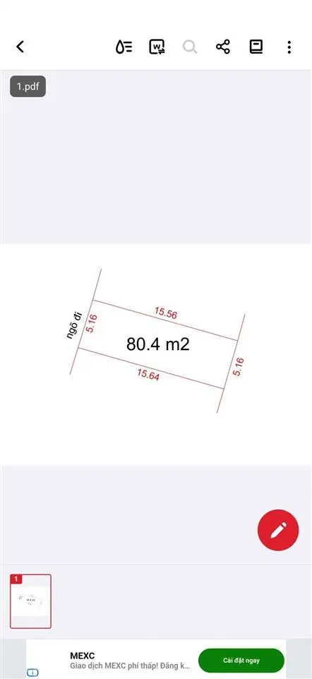 Cần bán 80m đất làng sài khê chùa thầy quốc oai. ngõ oto thông