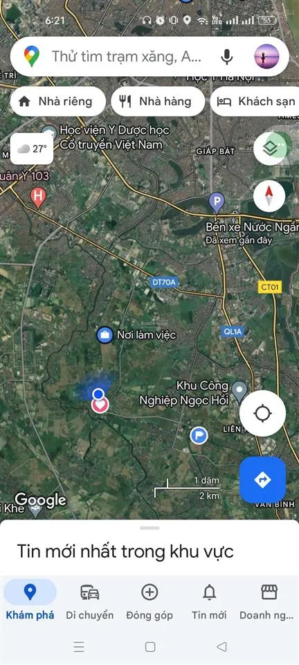 Chính chủ bán nhà đất xã đại áng, thanh trì 73m2 gần trường mầm non đại áng, kđt đại áng