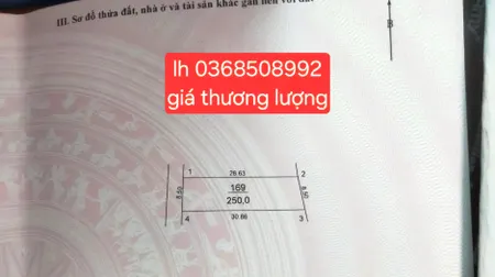 Bán đất 250m² ngang 8.5m giá 4.75 tỷ Xã Nội Bài