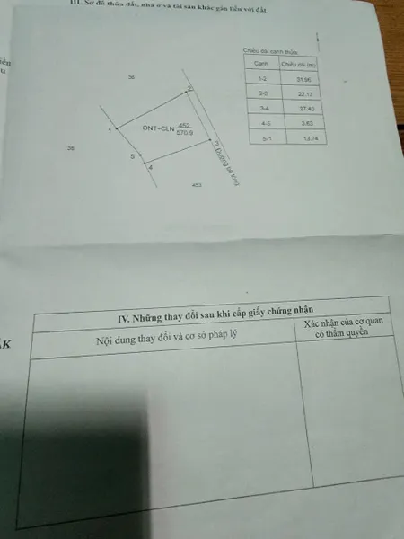 Bán đất 570m² giá 3 tỷ Xã Hòa Phú