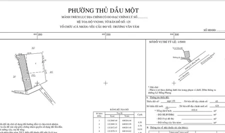 Bán đất 132m² ngang 5,1m giá 2.15 tỷ Phường Thủ Dầu Một 0815422197
