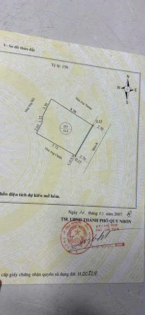 NHÀ CẤP 4 – HẺM 1026/11 TRẦN HƯNG ĐẠO, TP. QUY NHƠN - GIÁ 2.5 TỶ ( THƯƠNG LƯỢNG )