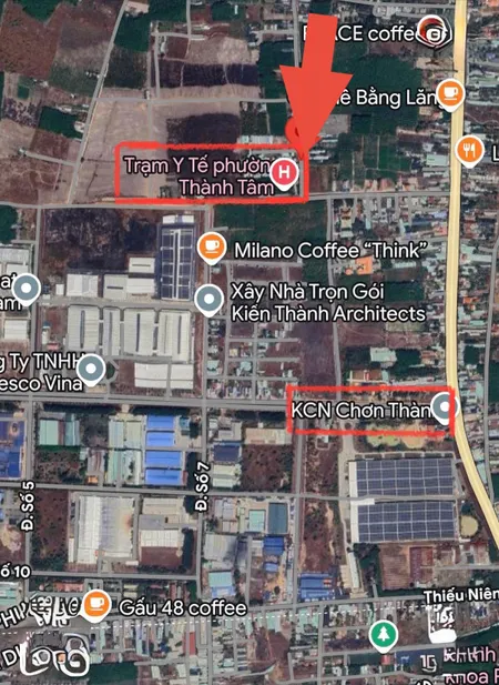 Đất át KCN Chơn Thành