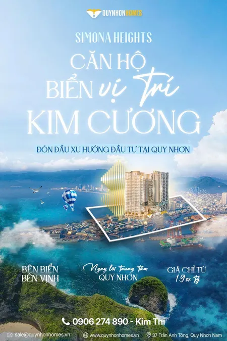 Căn hộ biển vị trí kim cương - Simona Heights Quy Nhơn