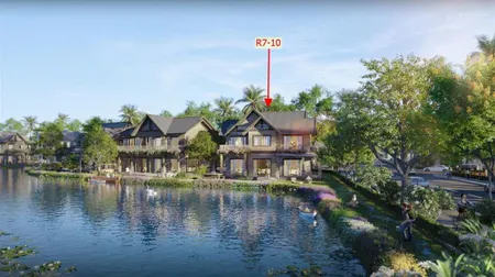 Căn đơn lập 2 mặt tiền đường, 3 mặt thoáng, view sông 40m, vị trí đắc địa giữa retreat island