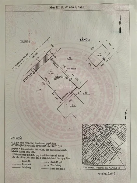 Bán nhà mặt phố 616618620 điện biên phủ, 220 tỷ, 544m2, quận 10, tp. hồ chí minh