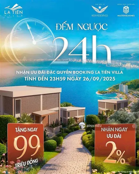 Mở bán la tiên villas biệt thự biển ngay thềm bãi tắm, duy nhất tại nha trang