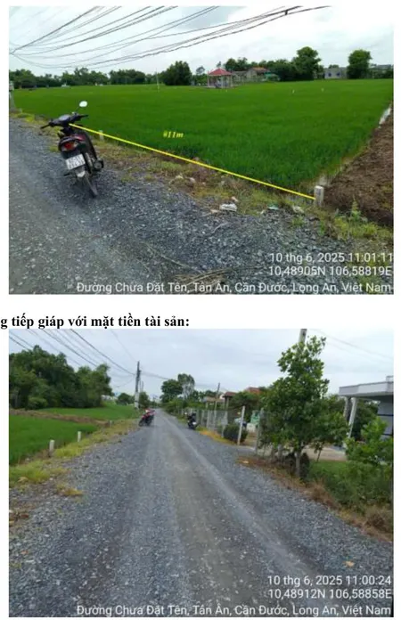 BÁN ĐẤT MẶT TIỀN 11M *28M , GIÁ 1.95TỶ - ẤP TÂN ÂN – CẦN ĐƯỚC – LONG AN