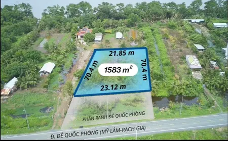 Bán đất 1583m² ngang 23m giá 4.5 tỷ Phường Vĩnh Thông