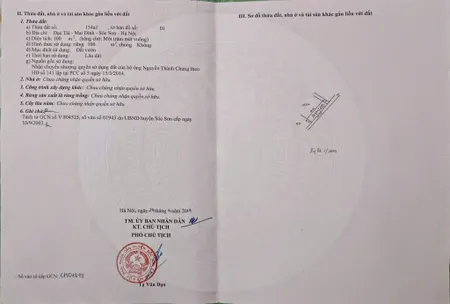 Bán đất 100m² ngang 5m giá 3 tỷ Xã Sóc Sơn