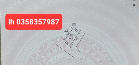 Bán đất 86.5m² ngang 6.65m giá 2.59 tỷ Xã Sóc Sơn