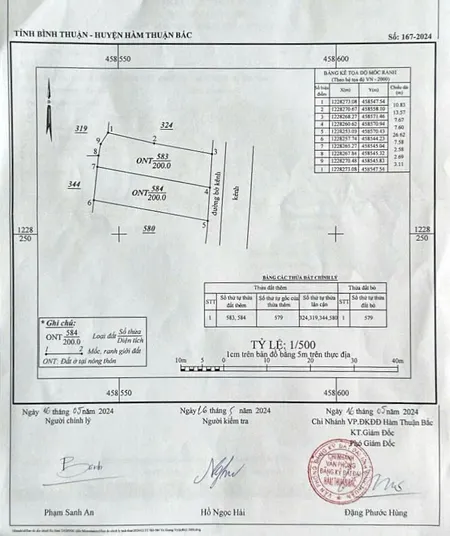 Bán đất 400m² ngang 15m giá 650 triệu Xã Hàm Thuận Bắc