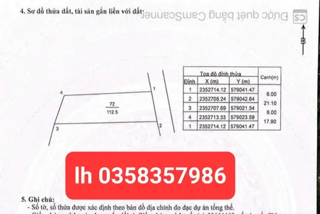 Bán đất 112.5m² ngang 6m giá 3.58 tỷ Xã Kim Anh