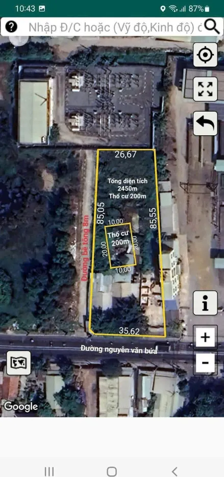SIÊU VỊ TRÍ – (33x77) MT NGUYỄN VĂN BỨA – DT 2.500M² – GIÁ CHỈ 11,5TR/M²