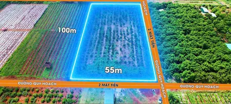 Bán đất 5660.3m² ngang 155m giá 4.48 tỷ Xã Hòa Phú