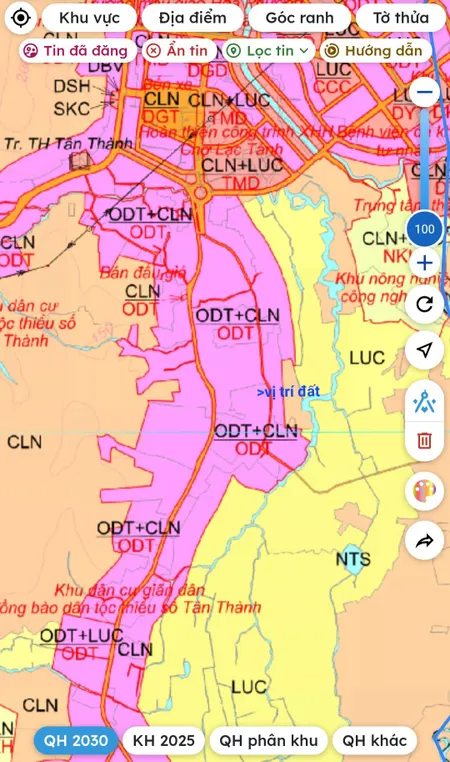 Mặt tiền bê tông lớn tại tân thành lạc tánh