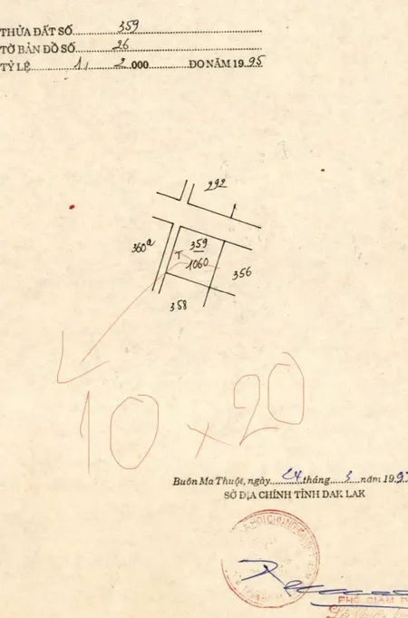 Bán đất 100m² giá 1.55 tỷ Phường Buôn Ma Thuột