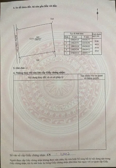 Bán đất 2000m² ngang 40m giá 1.68 tỷ Phường Tân Lập