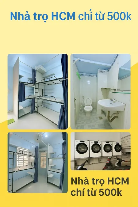 🌇Ký túc xá/phòng trọ Quận Tân Bình giá rẻ Bao điện nước, sạc được xe điện, gần xa lộ Đại Hàn